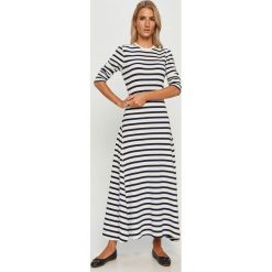 Polo Ralph Lauren - Sukienka. Sukienki damskie Polo Ralph Lauren, na co dzień, s, bez wzorów, z elastanu, casualowe, z okrągłym kołnierzem, z długim rękawem, długie, midi, proste. Za 859,90 zł.
