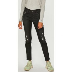 Diesel - Jeansy Babhila. Czarne jeansy damskie slim marki Diesel, s, z elastanu. W wyprzedaży za 599,90 zł.