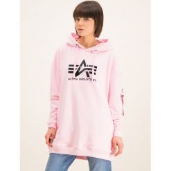 Bluza Alpha Industries Big A Hoody 126055. Różowe bluzy damskie Alpha Industries, m, bez wzorów, z bawełny, bez rękawów, bez kaptura. W wyprzedaży za 299,00 zł.