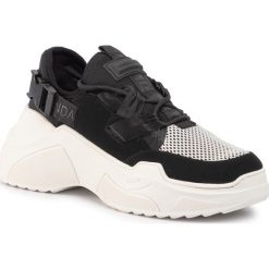 Sneakersy KENDALL + KYLIE - Lou Black/White. Czarne półbuty damskie ze skóry. W wyprzedaży za 299,00 zł.