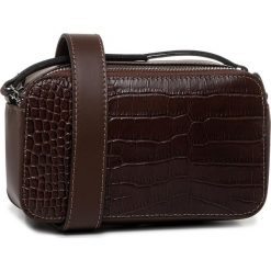 Torebka CREOLE - K10707 Brązowy Wąż. Pomarańczowe listonoszki damskie Creole, bez wzorów, ze skóry, bez dodatków. Za 219,00 zł.