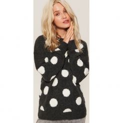 Sweter w grochy - Szary. Szare bez kategorii House, s. Za 89,99 zł.