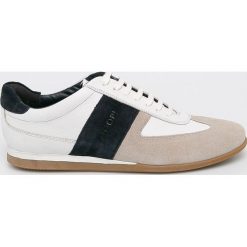 Joop! - Buty. Białe buty sportowe męskie JOOP!, ze skóry, na sznurówki. W wyprzedaży za 479,90 zł.