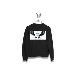 Bluza Anime Japan Girl z Lizakiem Męska. Czarne bluzy damskie Failfake, s, bez wzorów, bez kołnierzyka, bez rękawów, bez kaptura. Za 170,00 zł.