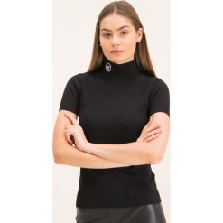 Golf MICHAEL Michael Kors MH96P43BVC. Czarne swetry damskie MICHAEL Michael Kors, s, bez wzorów, z elastanu, bez rękawów, bez kaptura. W wyprzedaży za 519,00 zł.