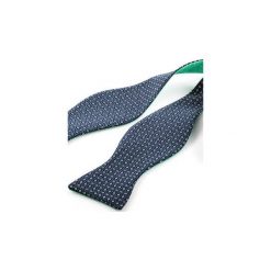 Mucha wiązana MURAS dwustronna. Niebieskie muchy męskie HisOutfit, z materiału, wizytowe. Za 89,00 zł.