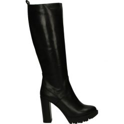 Buty zimowe damskie: Kozaki na platformie - ST894 VIT NER