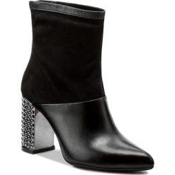Buty zimowe damskie: Botki R.POLAŃSKI – 0906 Czarny Lico/Czarny Zamsz