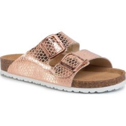 Klapki TAMARIS - 1-27503-24 Rose Met Snake 571. Różowe klapki damskie Tamaris, bez wzorów, ze skóry ekologicznej, bez obcasa. Za 169,00 zł.