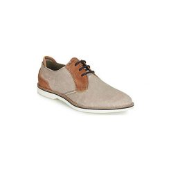 Derby Bugatti TROISCISSE. Szare półbuty męskie Bugatti, bez wzorów, bez zapięcia. Za 279,96 zł.