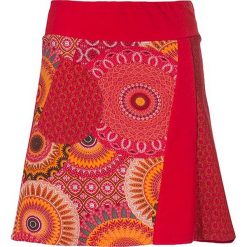 Spódnica w kolorze czerwono-pomarańczowym. Spódniczki damskie Coline. W wyprzedaży za 57,95 zł.