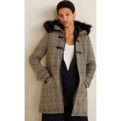 Mango - Płaszcz Woolchek. Szare płaszcze damskie pastelowe Mango, l, z materiału. Za 449,90 zł.