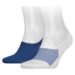 Skarpety Tommy Hilfiger Mirco Footie 2Pak 392006001-300. Niebieskie skarpetki męskie TOMMY HILFIGER, bez wzorów, z elastanu. Za 39,99 zł.
