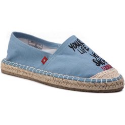 Espadryle BIG STAR - DD274A181 Blue. Niebieskie espadryle damskie marki BIG STAR, na co dzień, bez wzorów, z tworzywa sztucznego, retro, bez obcasa, na płaskiej podeszwie, bez zapięcia. Za 89,00 zł.