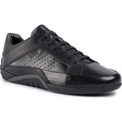 Sneakersy BOSS - Avenue 50410989 10214585 01 Black 001. Czarne sneakersy męskie Boss, na co dzień, bez wzorów, ze skóry, bez zapięcia. W wyprzedaży za 729,00 zł.