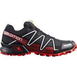 Buty Salomon Spikecross 3 CS M Czarno-Czerwone. Czerwone buty zimowe sportowe męskie marki Salomon, na sznurówki. Za 549,99 zł.