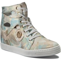Sneakersy R.POLAŃSKI - 0854 Moro Błękit. Brązowe półbuty damskie marki R.Polański, moro, ze skóry, bez obcasa, na obcasie, bez zapięcia. W wyprzedaży za 259,00 zł.