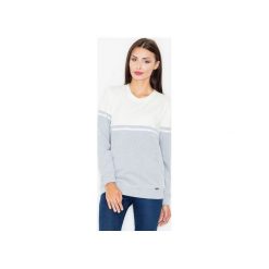 Bluza M511 Szary-Ecru. Szare bluzy damskie FIGL, s, bez wzorów, z dzianiny, bez rękawów, bez kaptura. Za 139,00 zł.