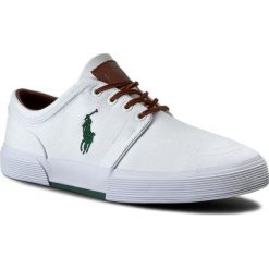 Tenisówki POLO RALPH LAUREN - Faxon Low-Ne A85 Y2164 C0225 A1000 White 816176909110. Białe tenisówki męskie Polo Ralph Lauren, z materiału, na sznurówki. W wyprzedaży za 319,00 zł.