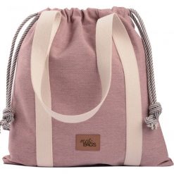 Duża torebka worek "BAGGY" materiałowa, kolor różowy. Różowe torebki worki damskie me&BAGS, bez wzorów, z tkaniny, na ramię, duże, bez dodatków. Za 189,00 zł.