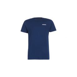 T-shirty z krótkim rękawem Patagonia M'S P-6 LOGO ORGANIC T-SHIRT. Niebieskie t-shirty męskie marki Patagonia, s, bez wzorów, bez kołnierzyka, krótkie. Za 149,00 zł.