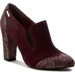 Creepersy damskie: Półbuty BALDACCINI – 783500-G38 Kroks Bordo/Zamsz Śliwka