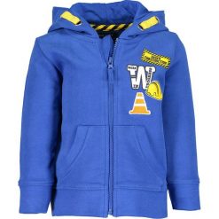 Bluza w kolorze niebieskim. Niebieskie bluzy niemowlęce BLUE SEVEN Kids, bez wzorów, z bawełny, bez rękawów, bez kaptura. W wyprzedaży za 39,95 zł.