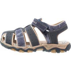 Lumberjack LEVI Sandały trekkingowe navy/blue. Niebieskie sandały męskie skórzane marki Lumberjack. Za 149,00 zł.