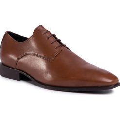 Półbuty GEOX - U High Life B U0299B 00043 C6001 Cognac. Pomarańczowe buty wizytowe męskie Geox, bez wzorów, ze skóry ekologicznej, eleganckie, bez zapięcia. Za 429,00 zł.