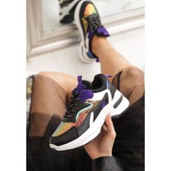 Czarne Sneakersy Gaillardia. Czarne buty sportowe damskie Renee. Za 99,99 zł.