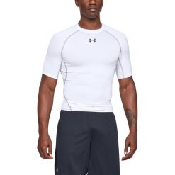 Under Armour Armour Compression Koszulka Biały. Białe podkoszulki męskie Under Armour, l, bez wzorów, z elastanu, z krótkim rękawem. Za 137,95 zł.