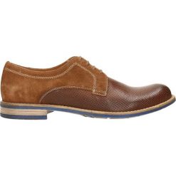 Półbuty ALDO. Pomarańczowe półbuty męskie Gino Rossi, bez wzorów, ze skóry, eleganckie, na sznurówki. Za 249,90 zł.