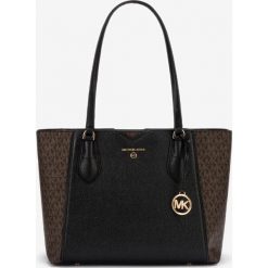 Michael Kors Mae Medium Torebka Czarny Brązowy. Pomarańczowe torebki klasyczne damskie Michael Kors, bez wzorów, z materiału, bez dodatków. Za 1296,95 zł.