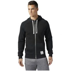 BLUZA REEBOK QUILTED CD9285. Czarne bluzy męskie marki Reebok, m, bez wzorów, bez kołnierzyka, bez rękawów, bez kaptura. Za 229,00 zł.