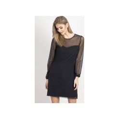 Sukienka Dotty. Czarne długie sukienki damskie marki Wow fashion, xl, z wiskozy, z okrągłym kołnierzem, z długim rękawem, długie, trapezowe. Za 299,00 zł.