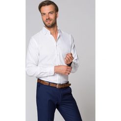 Koszula Biała Wendy. Białe koszule męskie LANCERTO, na lato, m, z haftami, z bawełny, eleganckie. Za 299,90 zł.