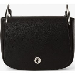 Tommy Hilfiger - Damska torebka na ramię, czarny. Czarne torebki klasyczne damskie TOMMY HILFIGER, bez wzorów, na ramię, bez dodatków. Za 579,95 zł.