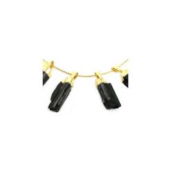Colare Turmalin złoto. Czarne naszyjniki damskie Brazi druse jewelry, na imprezę, srebrne. Za 170,00 zł.