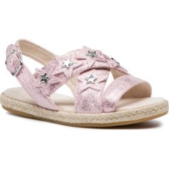 Sandały UGG - T Allairey Stars 1108949T Pcry. Różowe sandały dziewczęce Ugg, ze skóry ekologicznej, bez zapięcia. Za 259,00 zł.