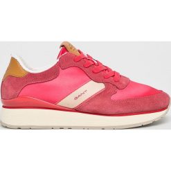 Gant - Buty. Czerwone buty sportowe damskie GANT, bez wzorów, ze skóry, sportowe. W wyprzedaży za 349,90 zł.