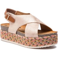 Espadryle REFRESH - 69790 Nude. Brązowe espadryle damskie Refresh, bez wzorów, ze skóry ekologicznej, bez obcasa. Za 189,00 zł.