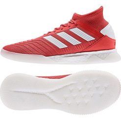 Buty piłkarskie adidas Predator 19.1 Tr M F35623. Czerwone buty sportowe męskie Adidas, z gumy, na sznurówki, do piłki nożnej. W wyprzedaży za 509,00 zł.