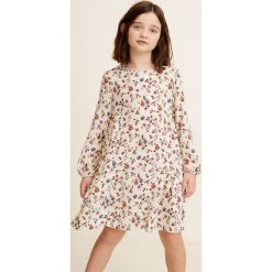 Mango Kids - Sukienka dziecięca Sol 110-164 cm. Sukienki dziewczęce Mango Kids, w kwiaty, z wiskozy, casualowe, z długim rękawem, długie, mini, rozkloszowane. W wyprzedaży za 59,90 zł.