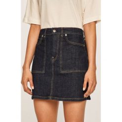 Pepe Jeans - Spódnica Mia x Dua Lipa. Niebieskie spódniczki damskie Pepe Jeans, na co dzień, s, bez wzorów, z elastanu, casualowe, mini, proste. Za 279,90 zł.