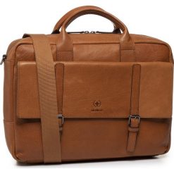 Torba na laptopa STRELLSON - Blackwall 4010002745 Cognac 703. Pomarańczowe torby męskie skórzane Strellson, bez wzorów, ze skóry. W wyprzedaży za 749,00 zł.