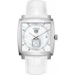ZEGAREK TAG HEUER MONACO WAW131B.FC6247. Białe zegarki damskie marki TAG HEUER, szklane. Za 9490,00 zł.