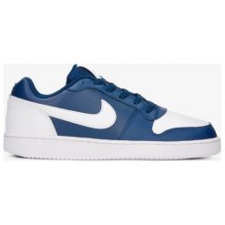 Nike Ebernon Low buty męskie, niebieski, rozmiar 44. Niebieskie buty sportowe męskie Nike, ze skóry, bez zapięcia, do koszykówki. W wyprzedaży za 152,99 zł.