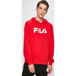 Fila - Bluza. Czerwone bluzy męskie Fila, s, z nadrukiem, z bawełny, z kapturem, bez rękawów, z kapturem. W wyprzedaży za 219,90 zł.