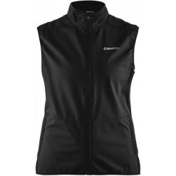 Craft kamizelka damska Warm czarna S. Czarne kamizelki damskie Craft, s, bez wzorów, bez kaptura, na fitness i siłownię. W wyprzedaży za 179,00 zł.