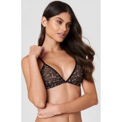 NA-KD Lingerie Biustonosz z siateczki z nadrukiem - Brown,Multicolor. Brązowe biustonosze marki NA-KD Lingerie, z nadrukiem, z elastanu. Za 72,95 zł.